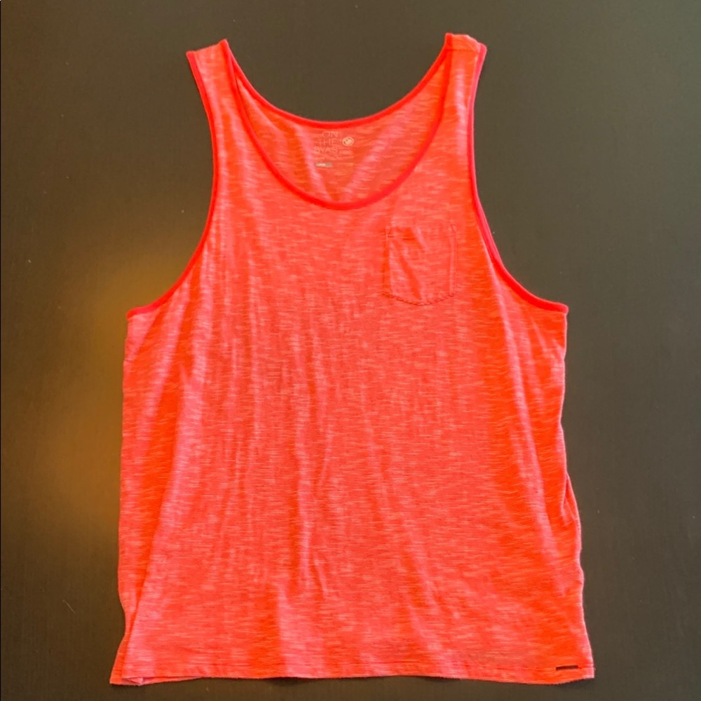 On the Byas Red Tank Top